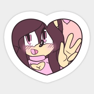 Heart Design Sonic OC Angel Sticker